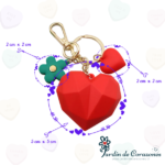 Llavero Geometric RED - Imagen 2